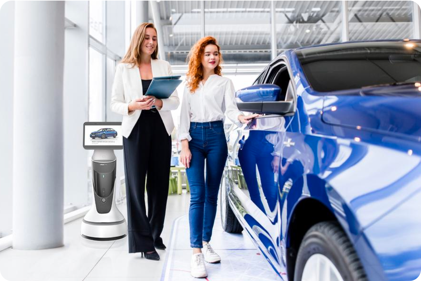 ORIONSTAR Greetingbot Mini robot d'accueil