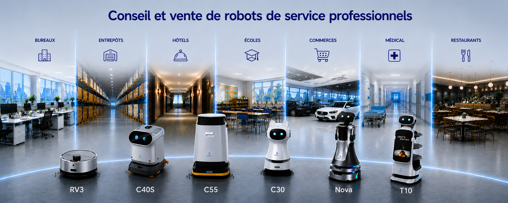 Robots de nettoyage et de service autonomes pour professionnels à Montpellier et dans le sud de la France – hôtels, restaurants, commerces et établissements de santé – ProBot Sud.