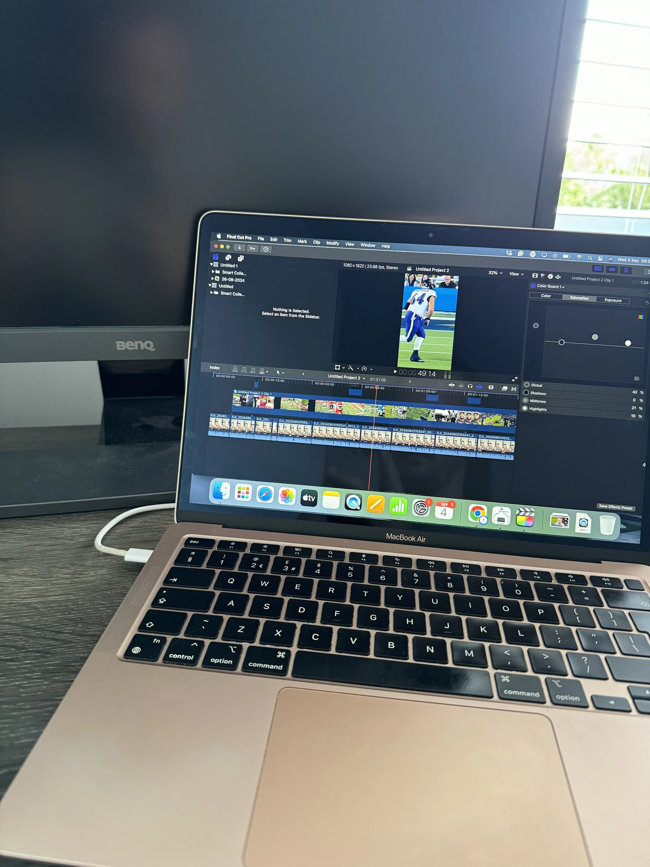 Hannah Marsh and Alex use Final Cut Pro to edit their YouTube videos