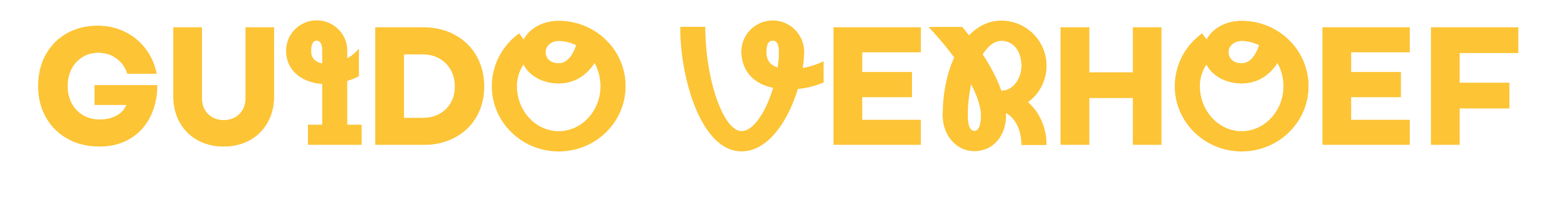 Gebot vorderseite in großer, gelber Schrift