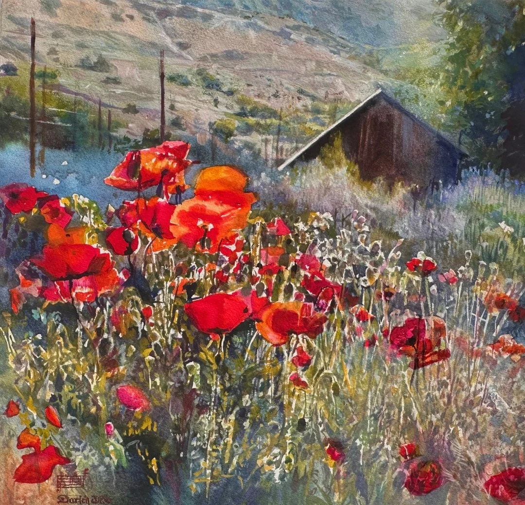 AWARD OF MERIT | "Canyon Road Poppies" by: Heidi Darley