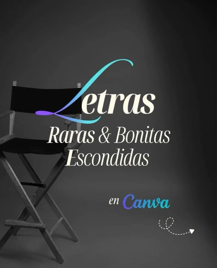 Tipograf&iacute;a Raras y Bonitas Escondidas per no invisibles. Perfectas si quieres sobresalir💕 Y s&iacute;&hellip; &uacute;salas en Canva b&aacute;sico (gratuito).

👀D&eacute;jate ver usando combinaciones con letras como estas. 

📌&iexcl;Comp&aa