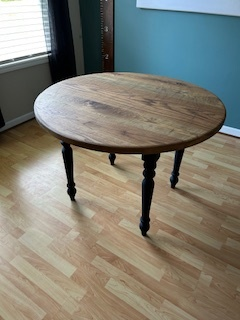 White oak dining table