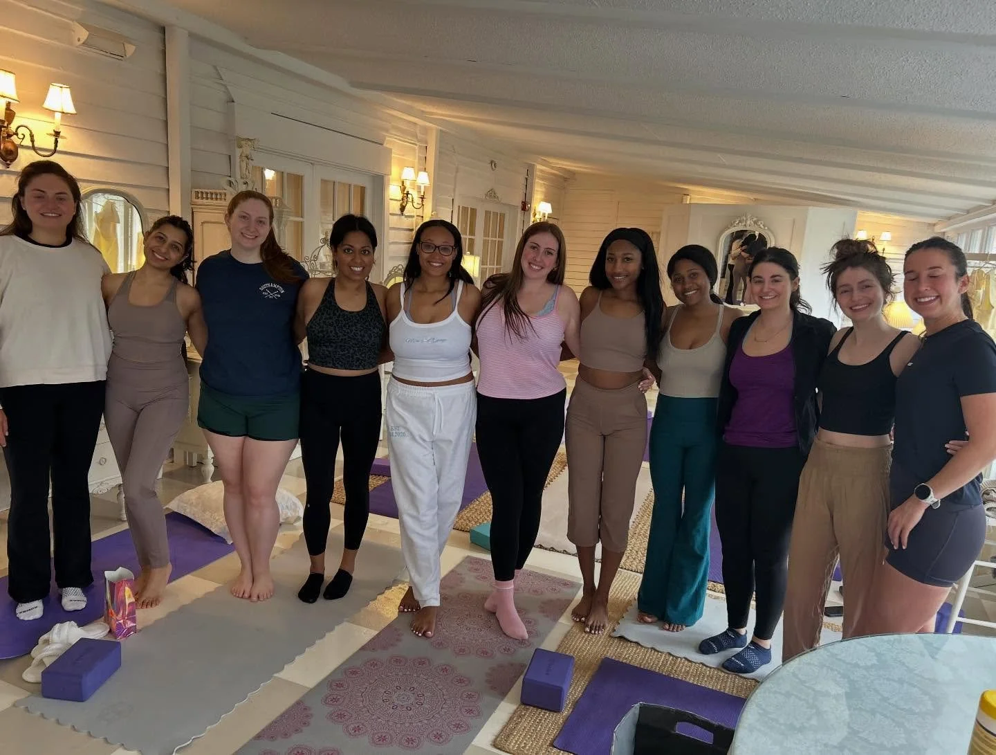 Beautiful bride &amp; bridesmaids for yoga this morning at the Lord Thompson Manor Spa. First wedding of the season was a success! Looking forward to many more! #zeneverafter #weddingyoga #spayoga #peace #joy