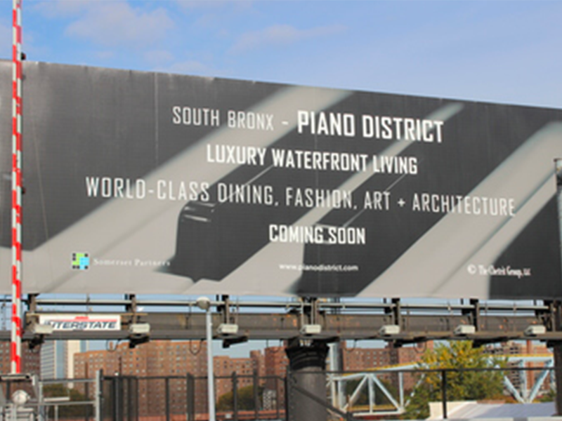 Billboard Dubs Section of Bronx the “Piano District”
