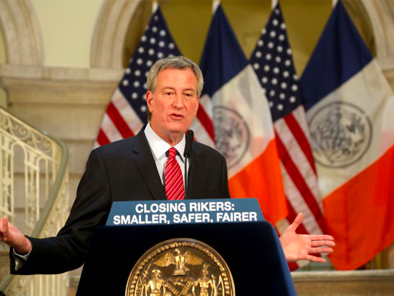 Coalition Against Mayor de Blasio’s Plans for New Jails Targets His Presidential Bid