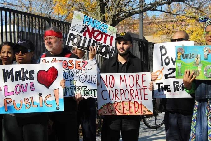 South Bronx residents rally outside NY Post Building