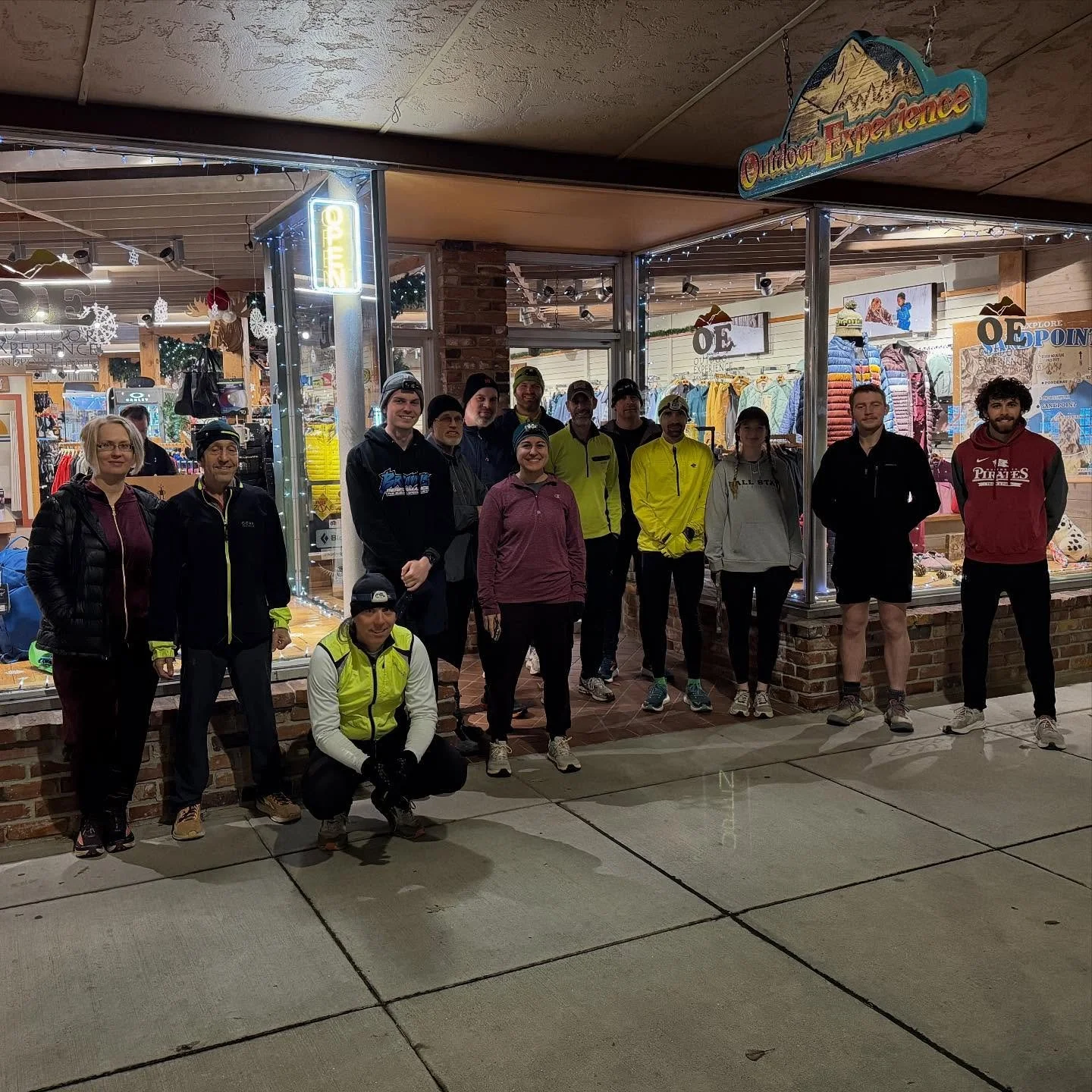 First OE Monday Night Group Run of 2026. Stellar winter turn out 💪