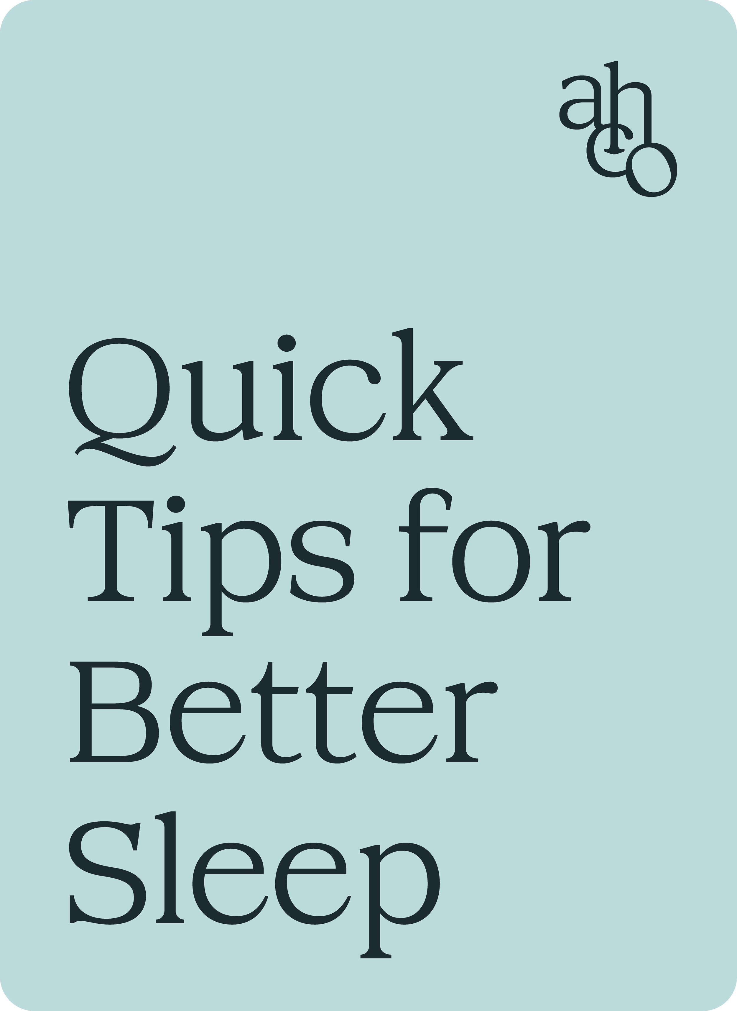 Quick Tips for Better Sleep: CBT-I Strategies