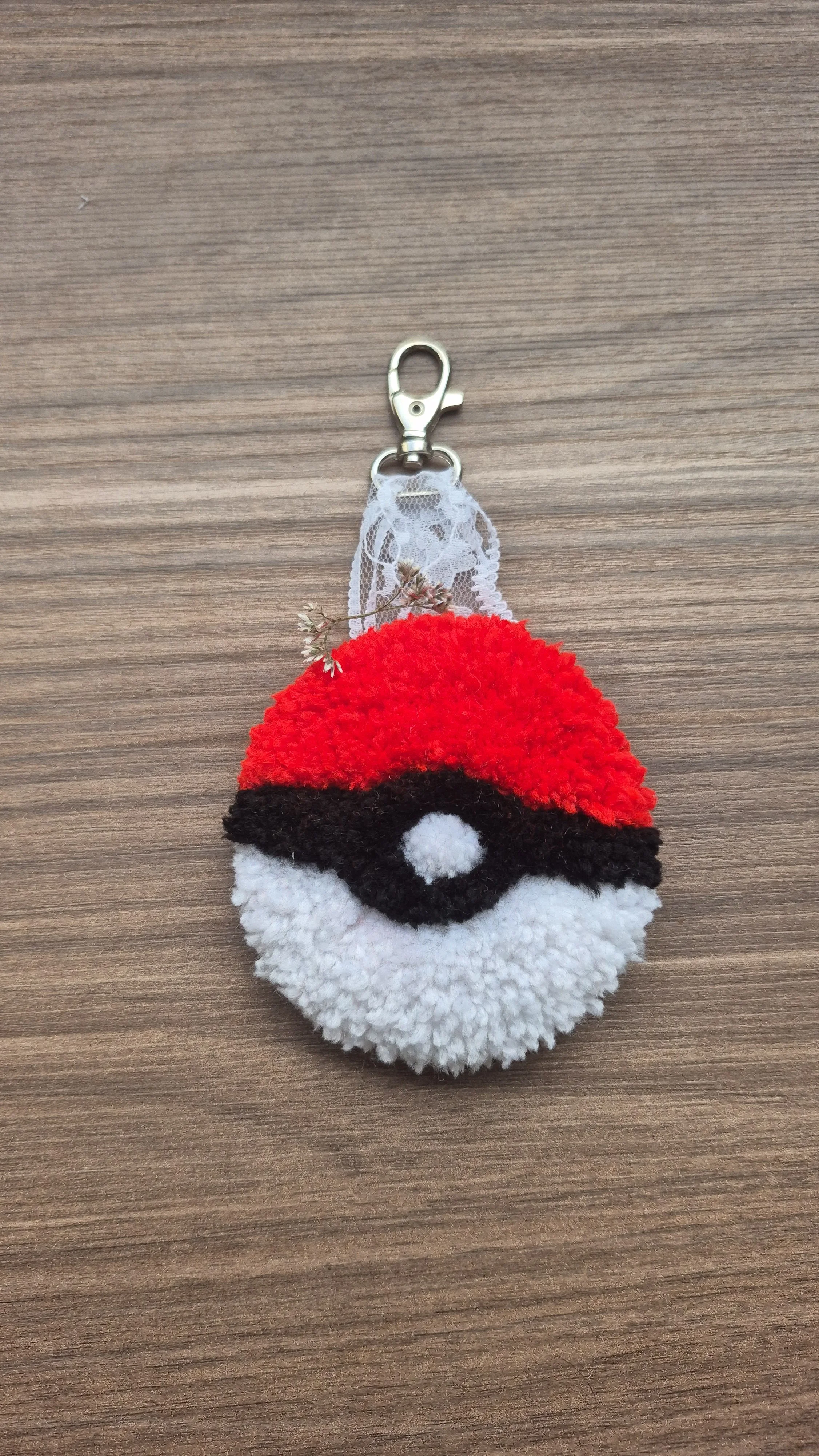 Pokeball - Tufted Keychain