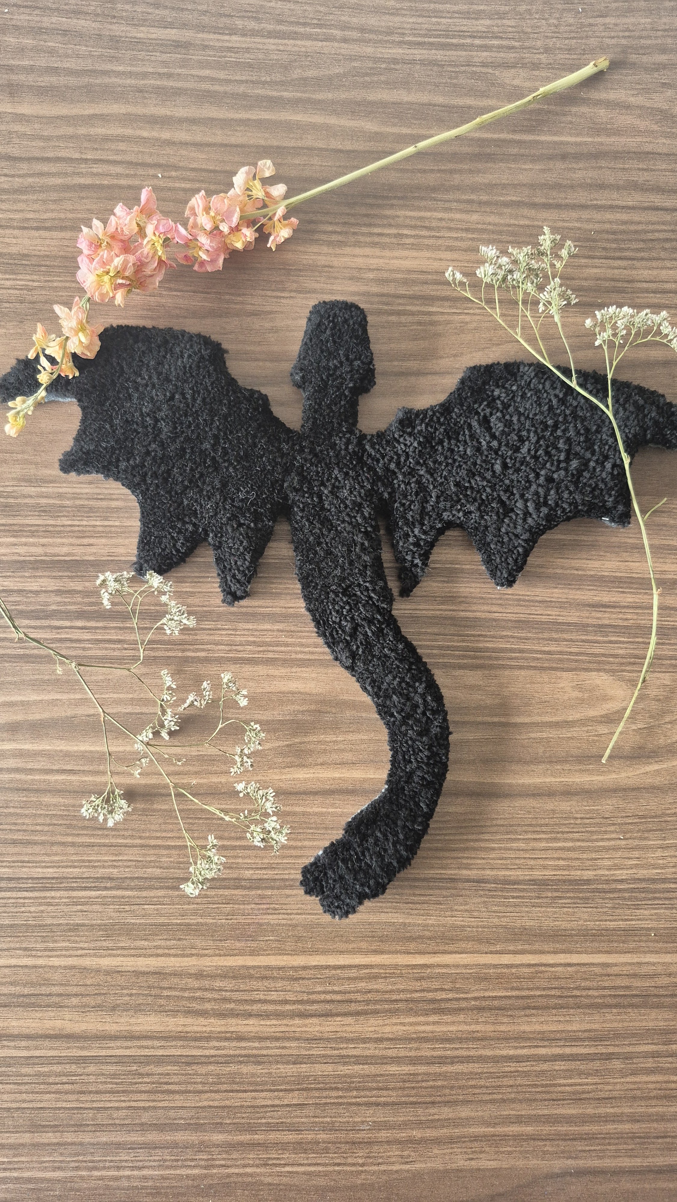 Black Dragon - Tufted Wall Art