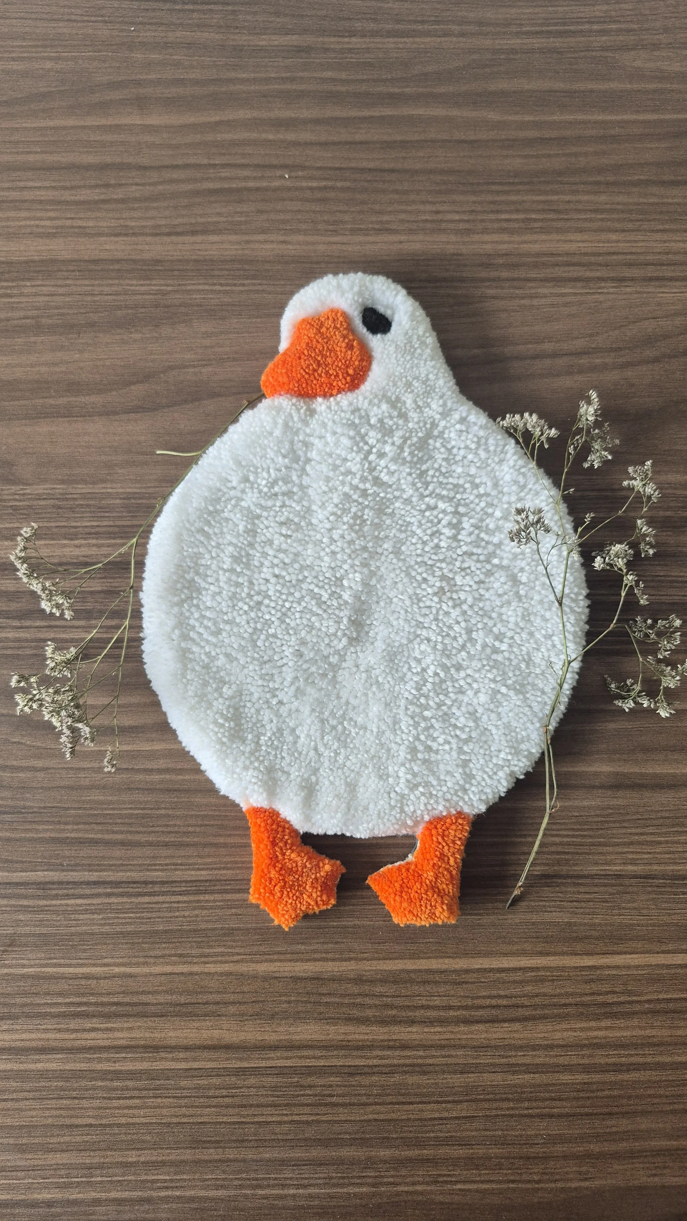 Fat White Duck - Tufted Wall Art