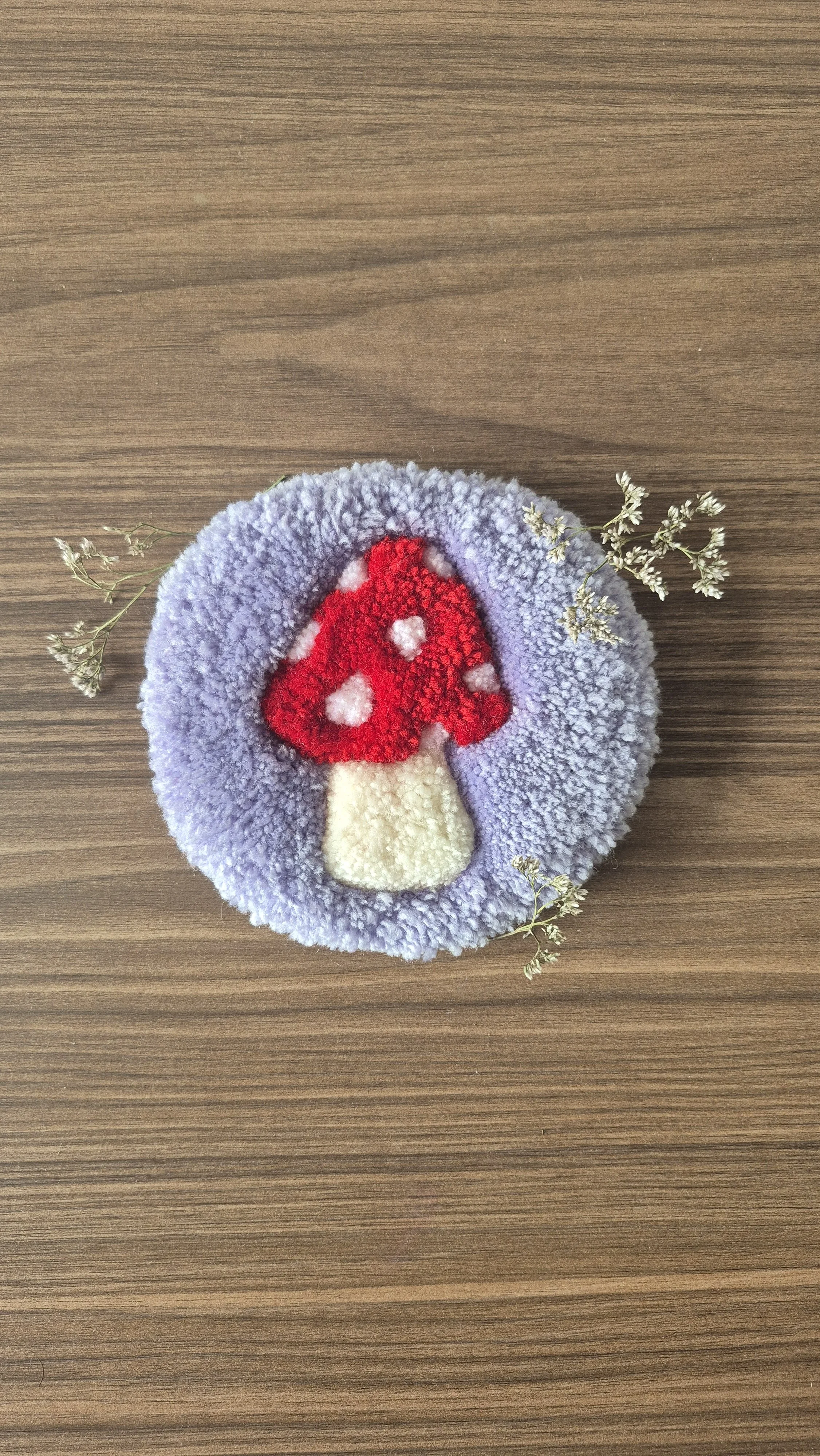 Small Mushroom - Tufted Wall Art