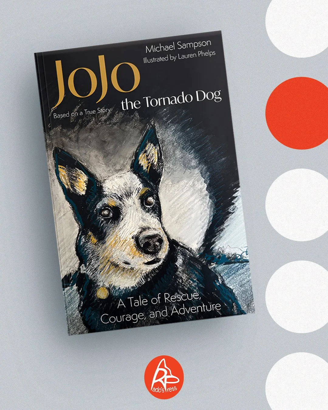 One month after release, JoJo the Tornado Dog continues to inspire readers across the country as author @michaelsampson carries the story on his U.S. tour in support of Rado&rsquo;s Press&mdash;our nonprofit imprint dedicated to helping shelter anima