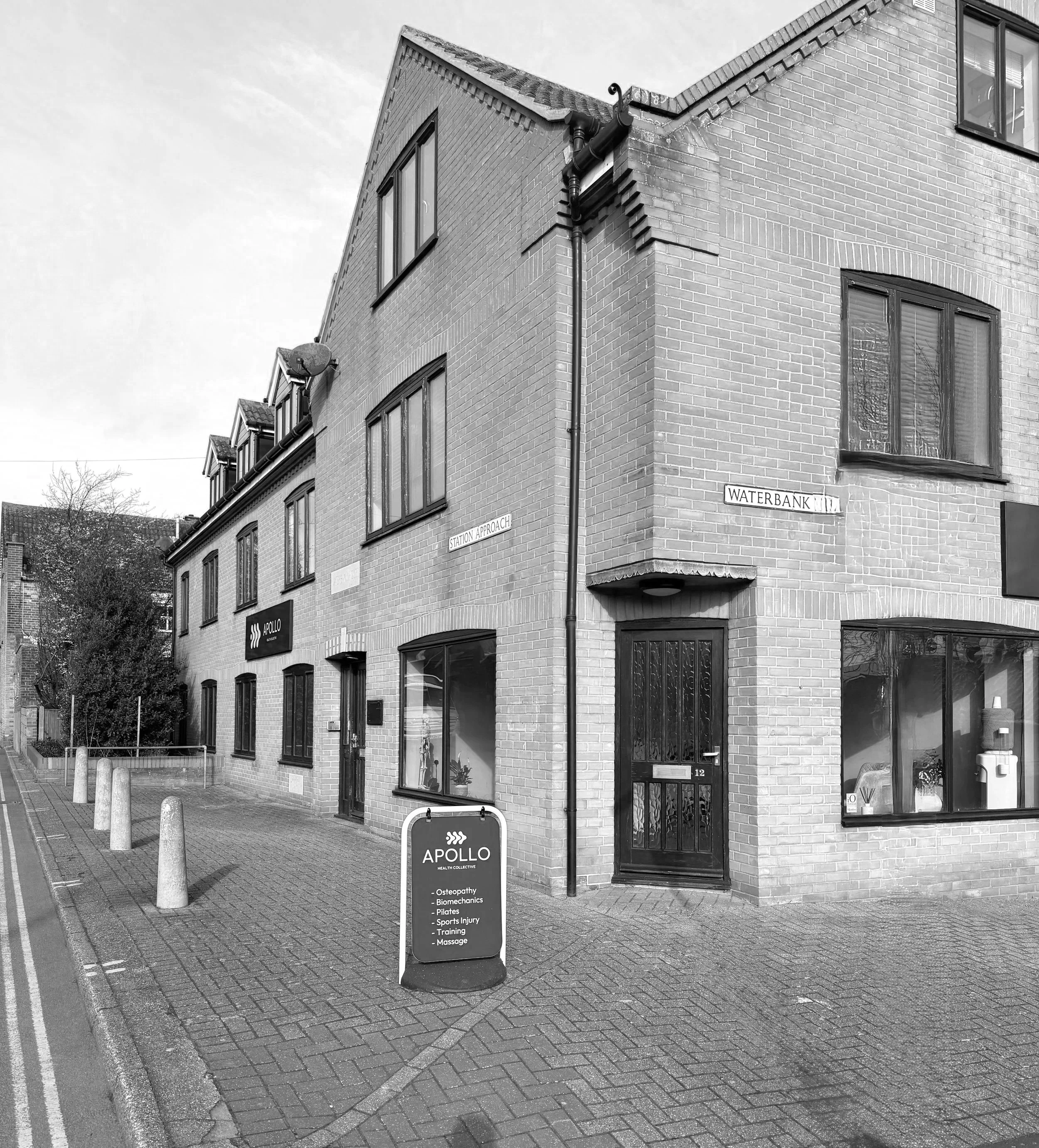 Outside imagery of the Apollo Health Collective HQ in Sheringham on Station Approach