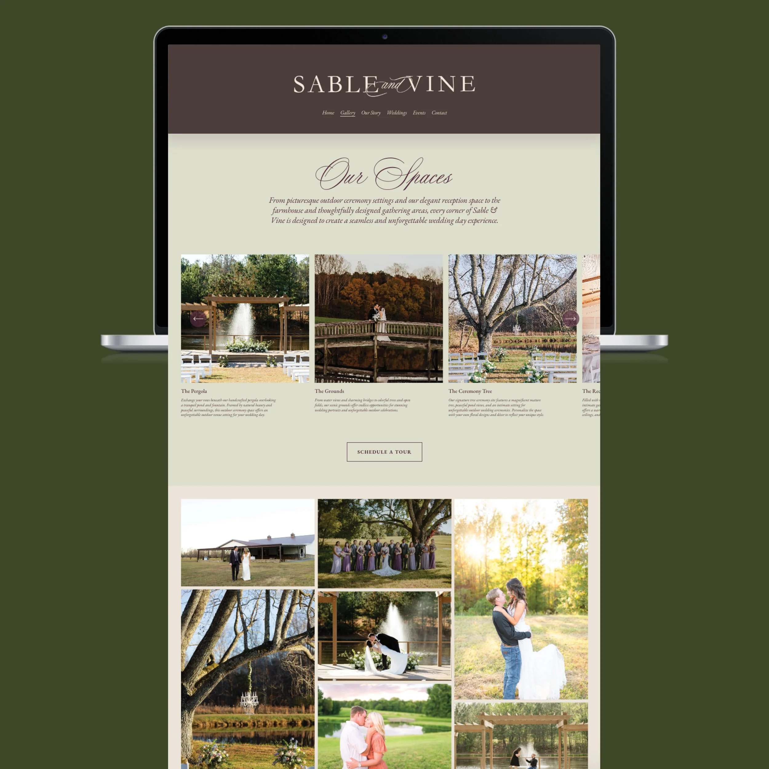 Sable and Vine Website Design