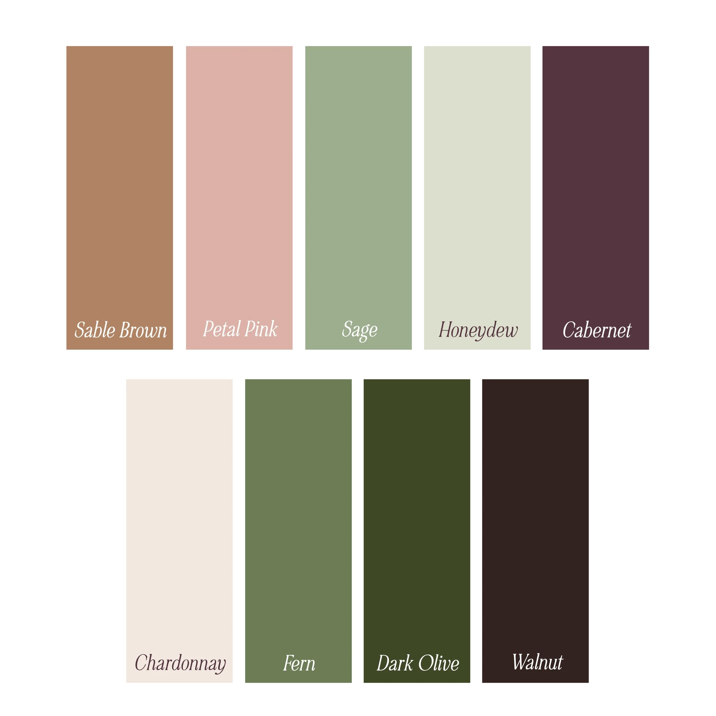 Sable & Vine Brand Colors