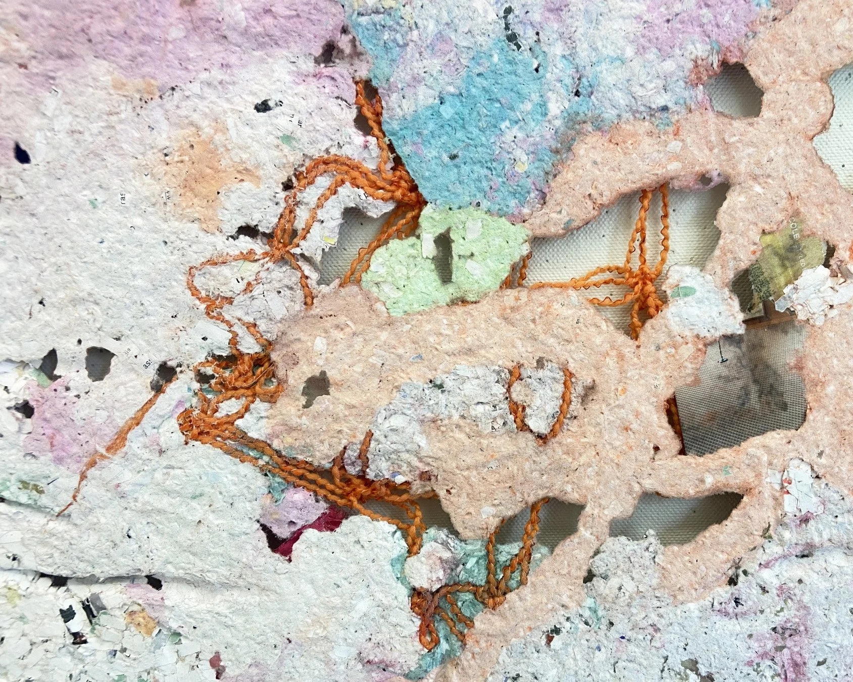 Detail of collaborative piece. 