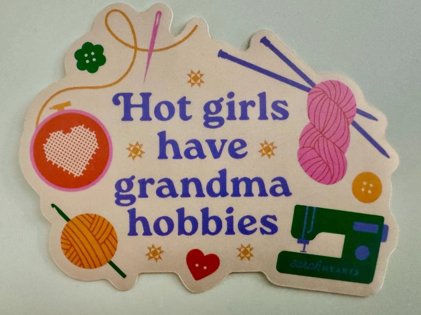 Where my other hot girls at? #myfriendthinksimahotgirl #blessherheart #grandmahobbies