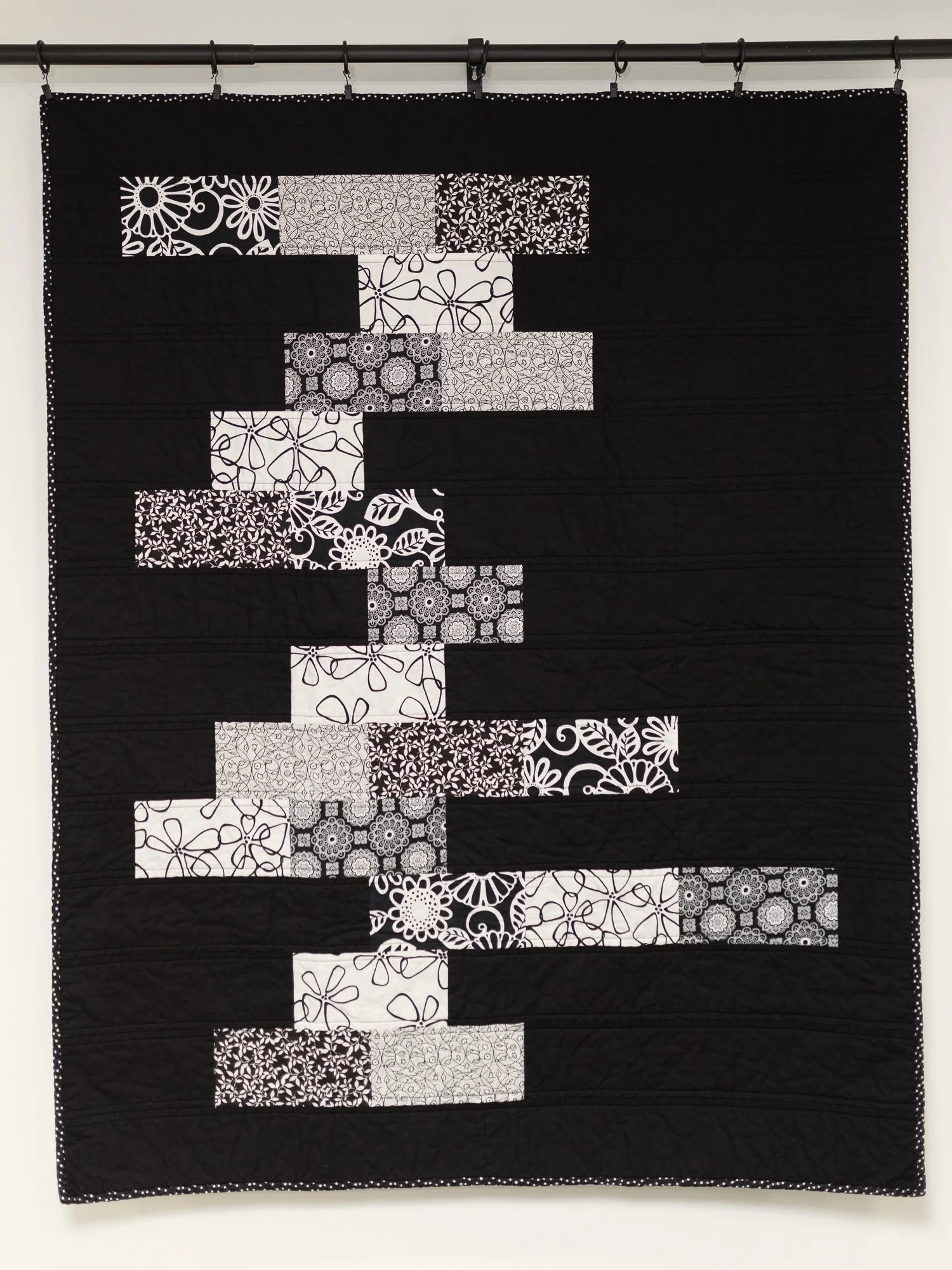 Bricks- Black and White (44"x55")