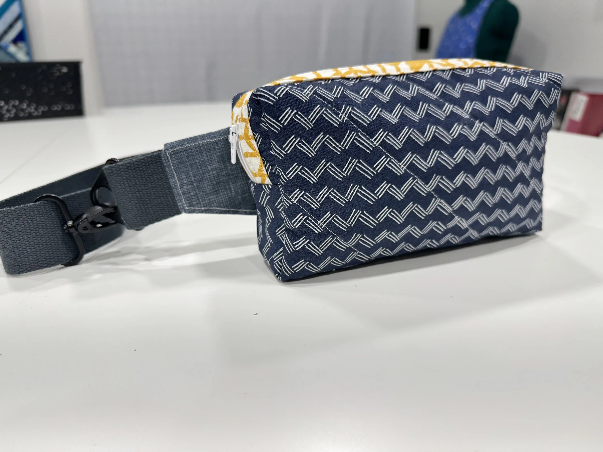 Navy Blue Yellow Alpen Crossbody Bag.JPG