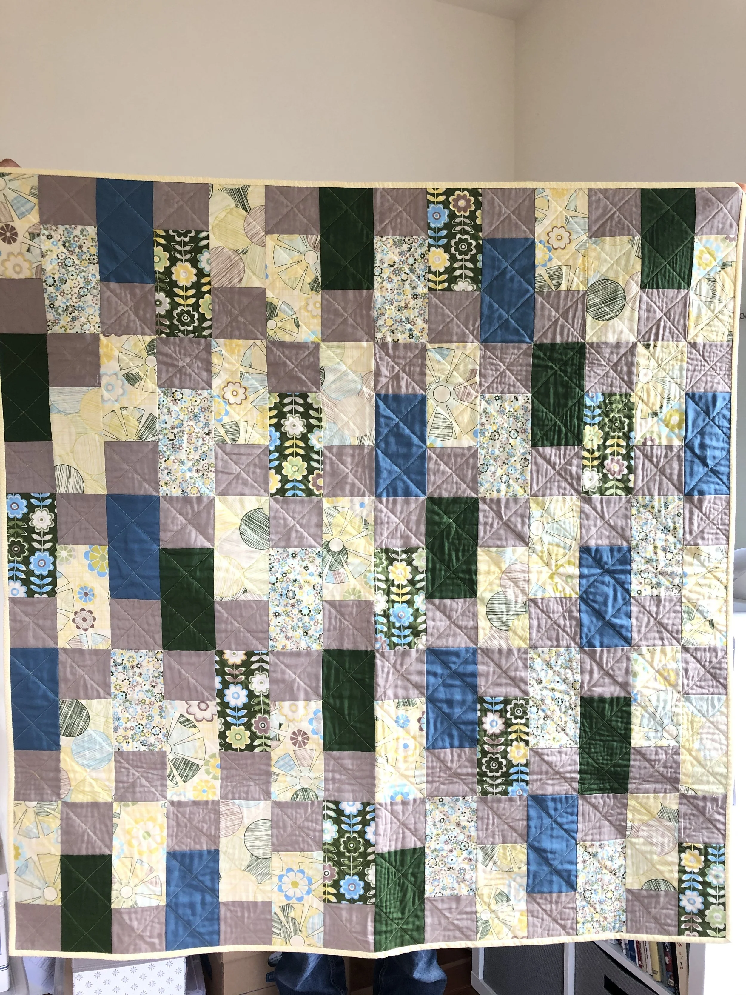 Yellow Blue Green Throw Quilt.jpeg