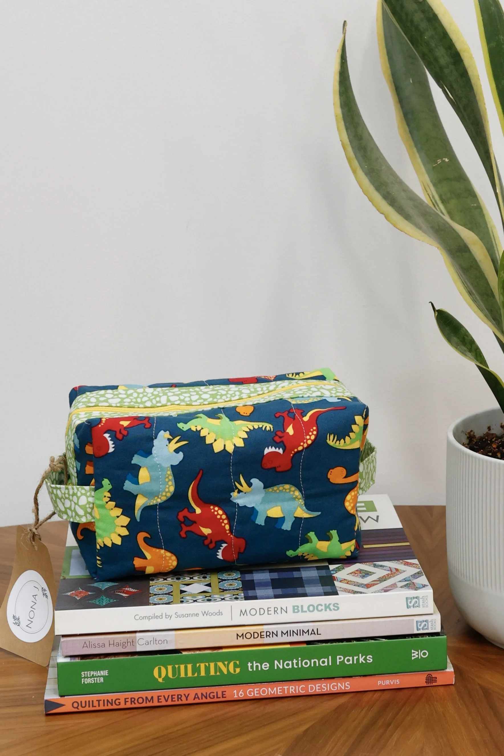 Dinosaur Pouch- Blue, Yellow, Green, Red, and Orange