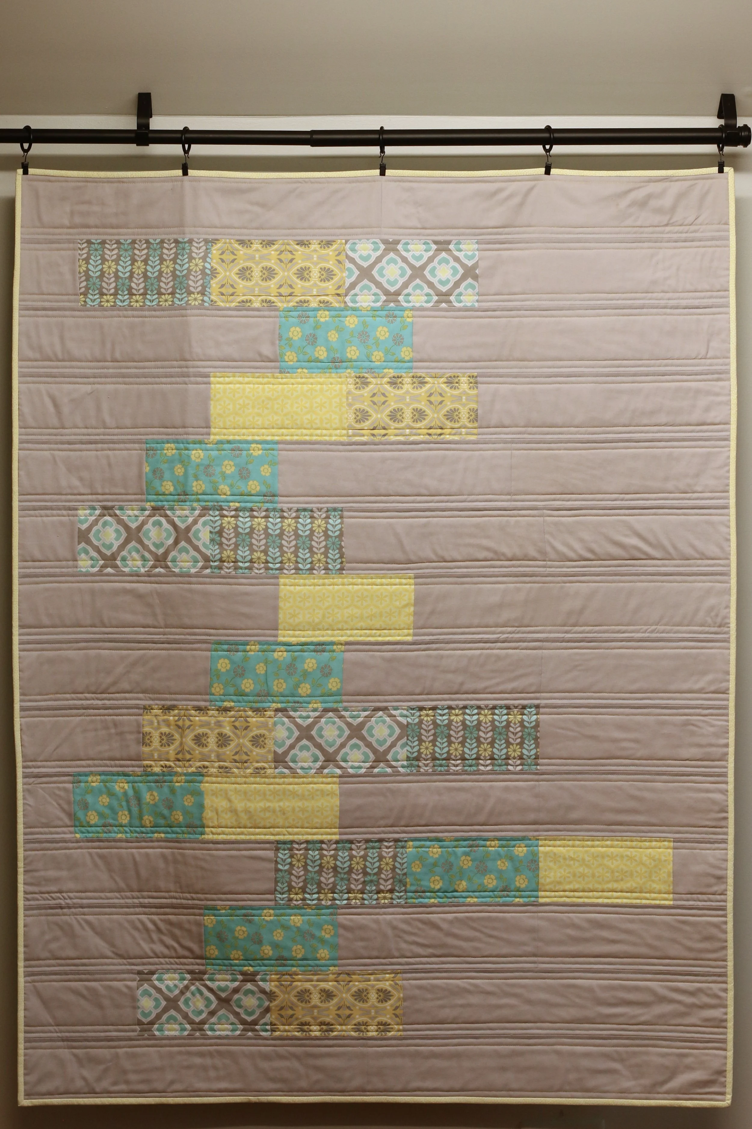 Modern Bricks Quilt Yellow.JPG