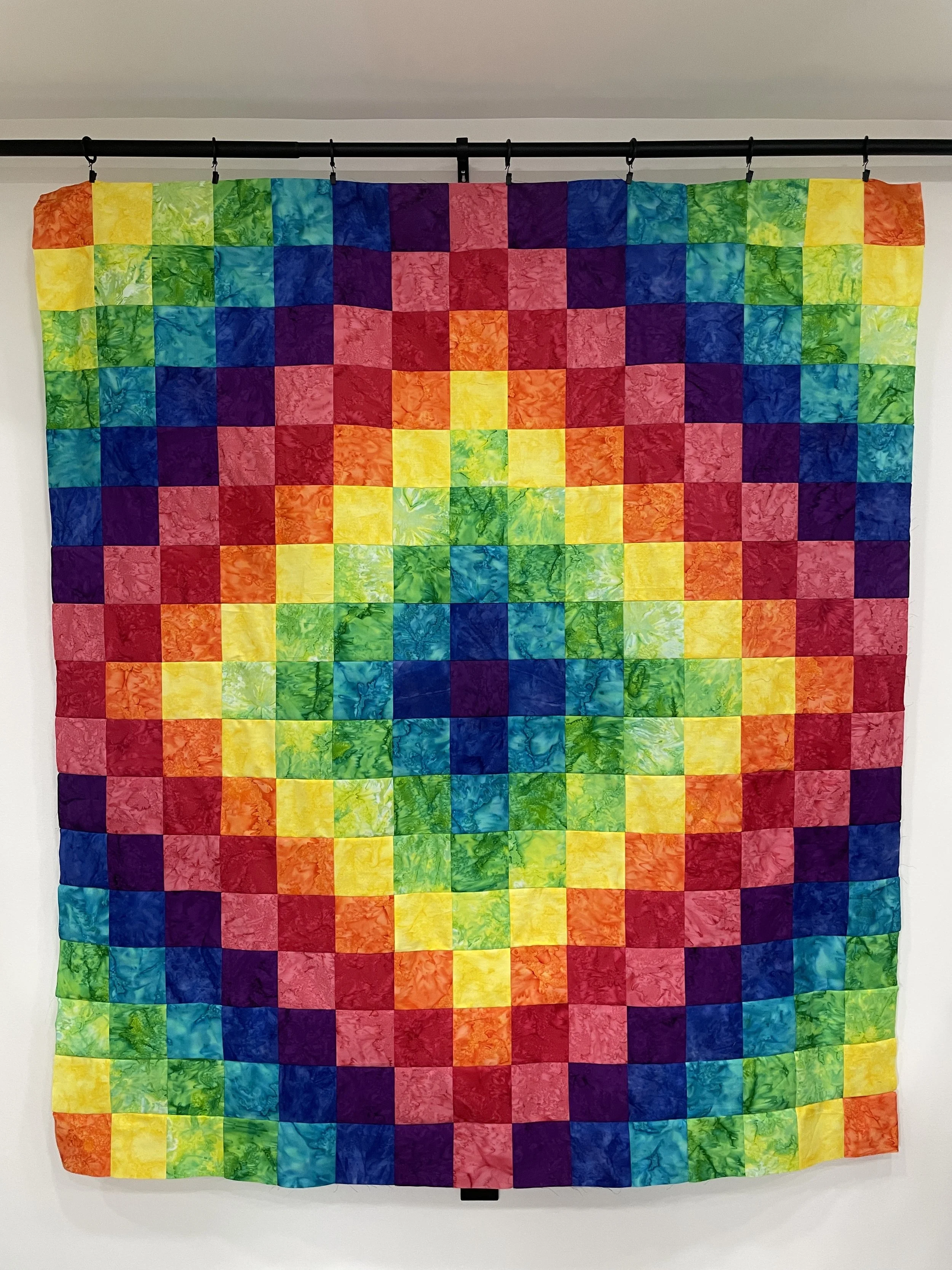 Rainbow Tie Dye Batik Quilt.JPG