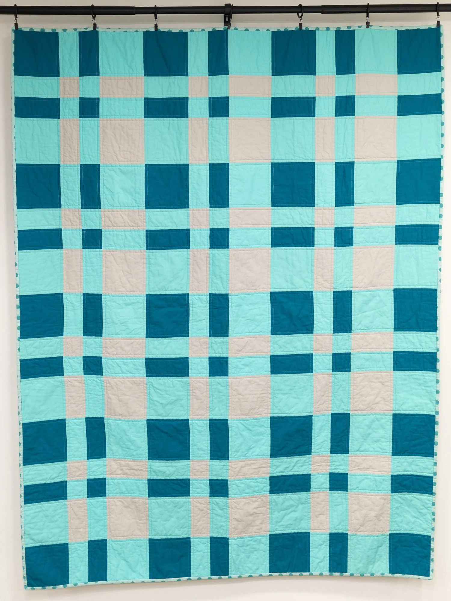 Siracusa- Turquoise and Gray (54"x70")