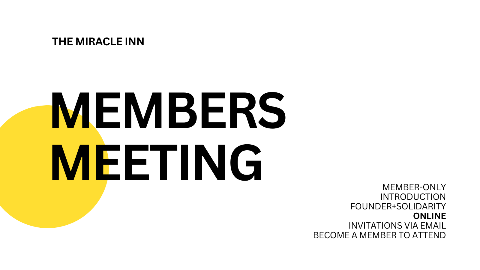 Members meeting - 10am