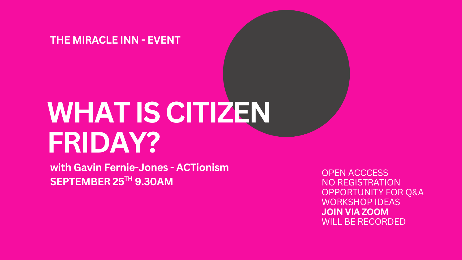What is Citizen Friday? 