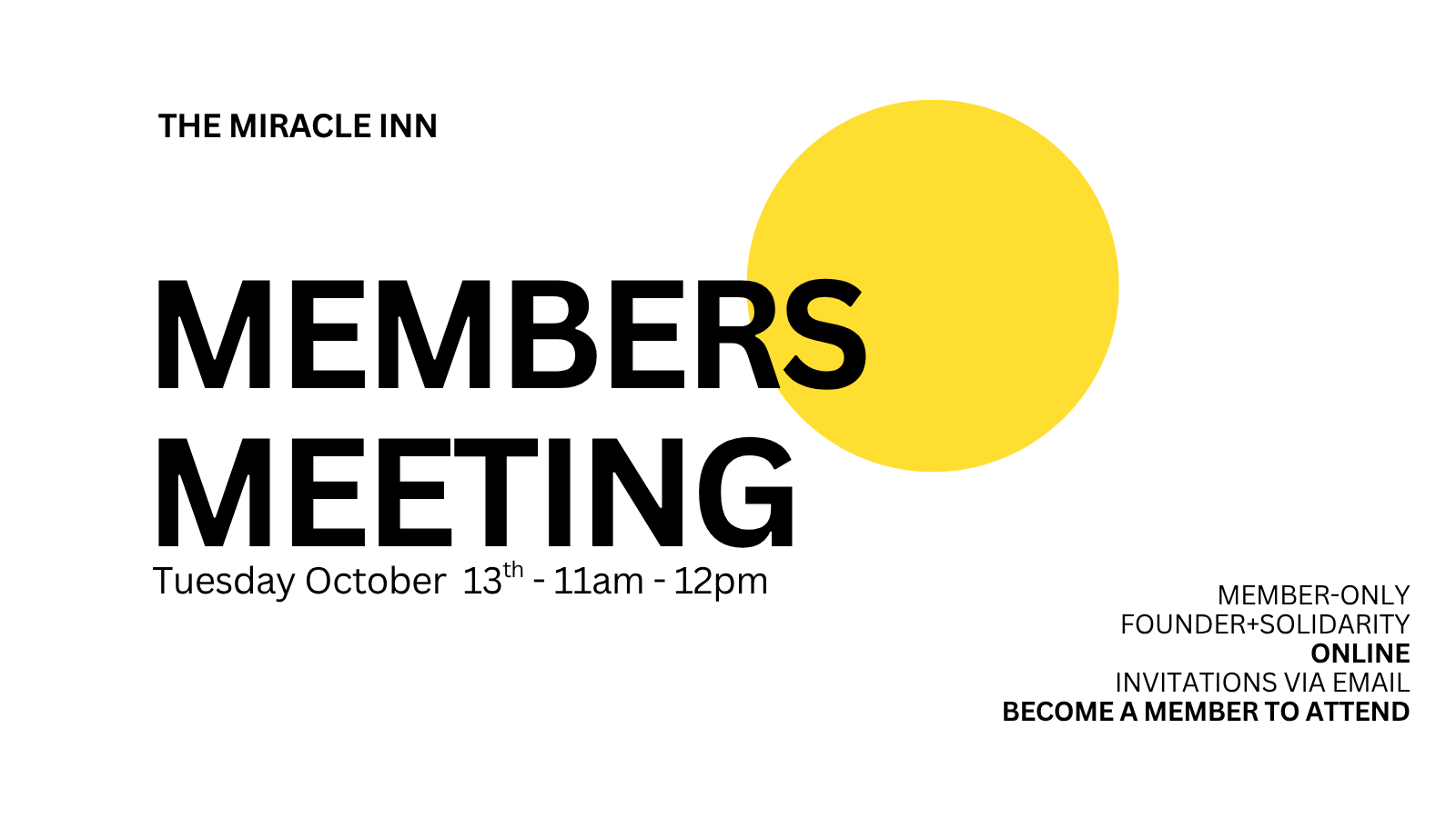 Members meeting - 11am