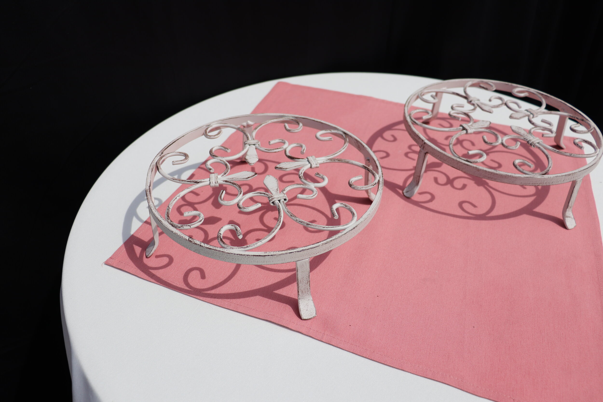 Painted Metal Pedestal - 2 available 