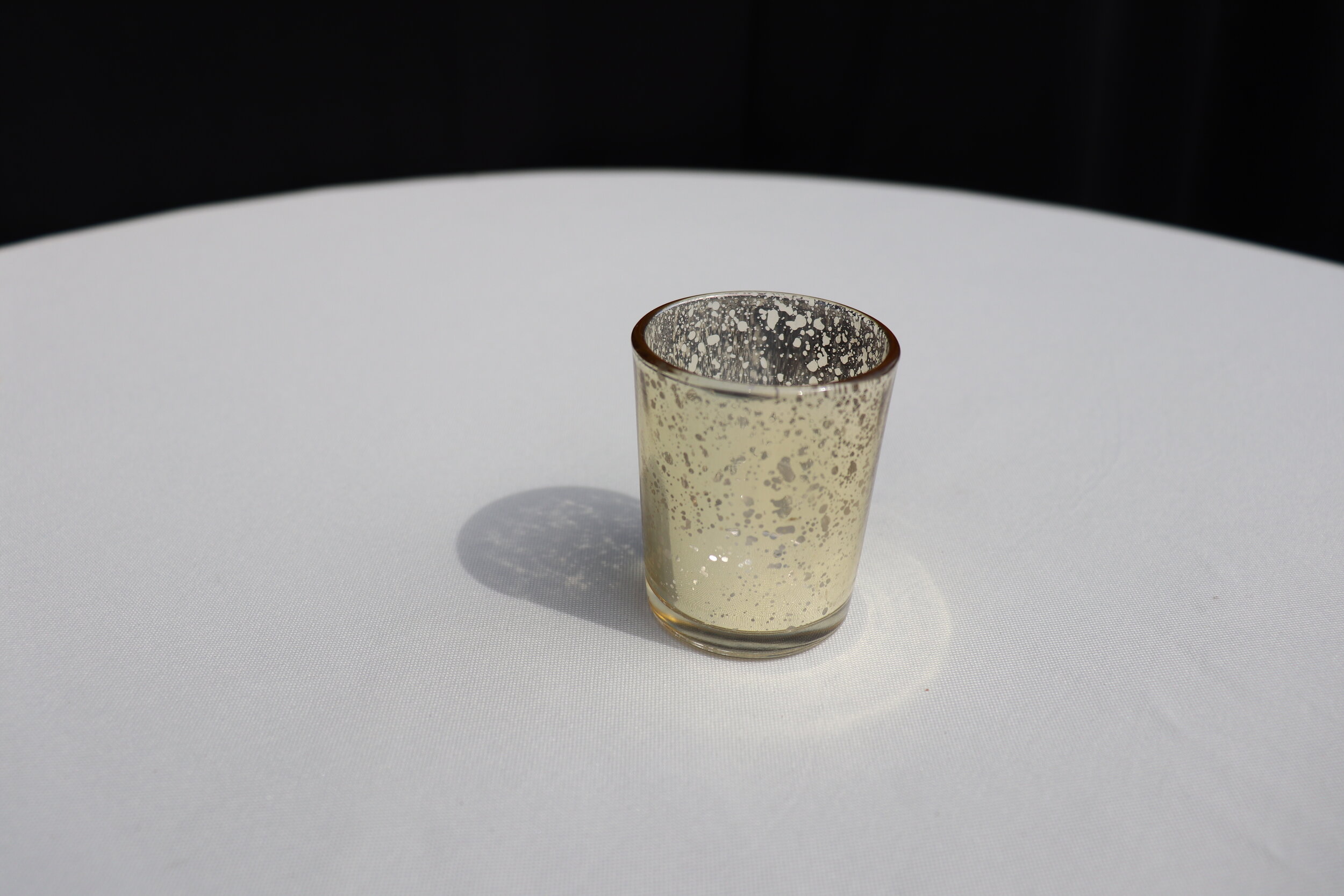 Small Mercury Glass Votives - 48 available 