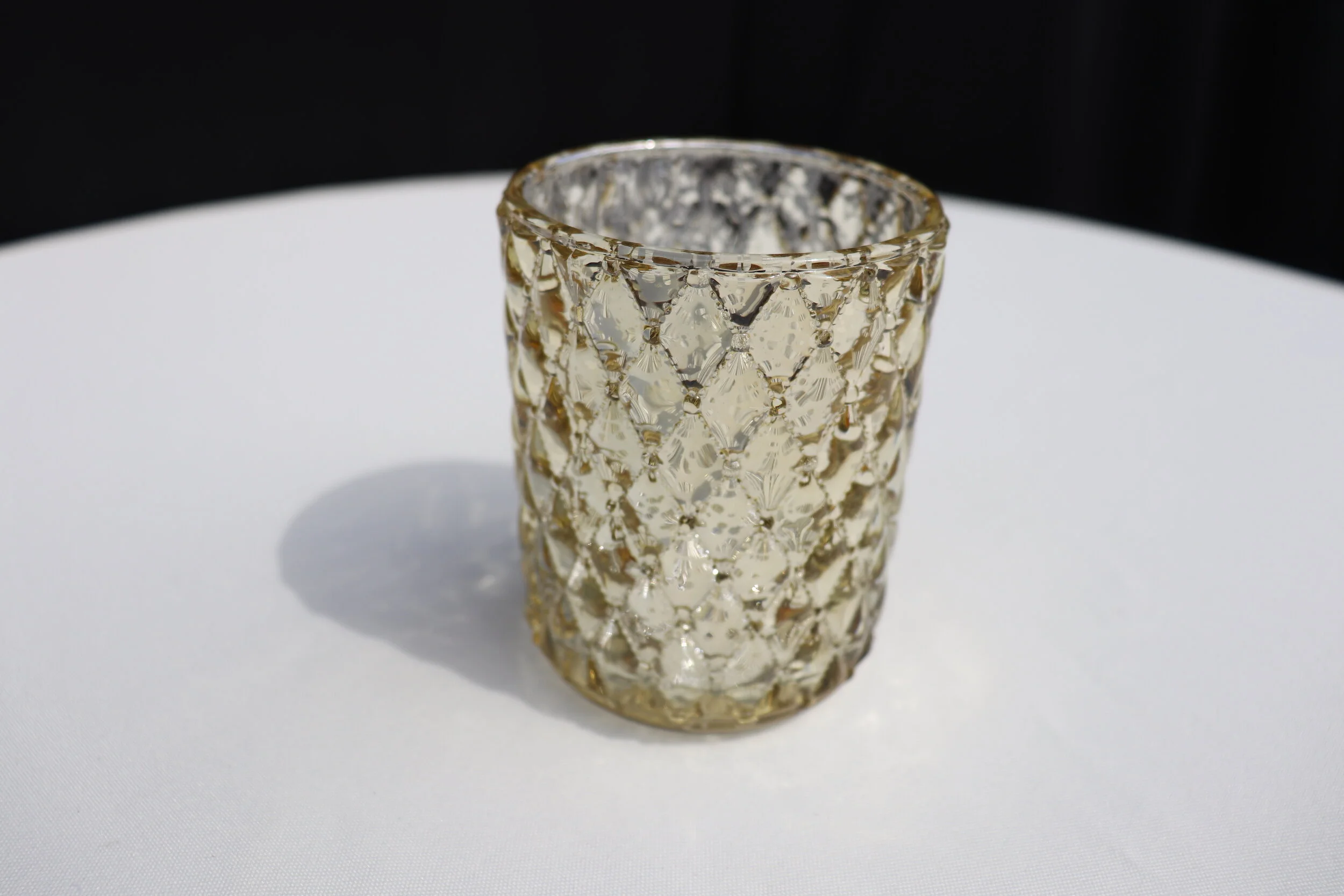 4" Mercury Glass Votives - 24 Available 