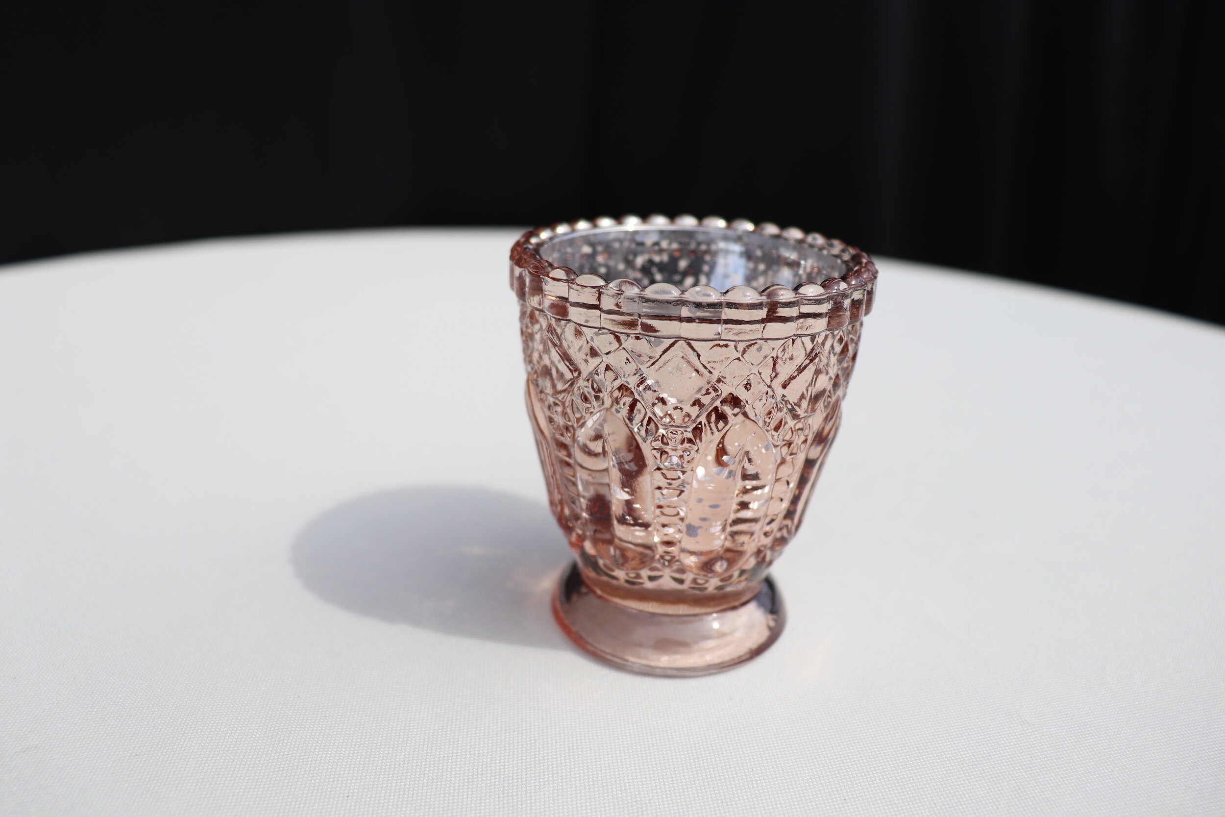 Rose Gold Mercury Glass Votives - 24 available 