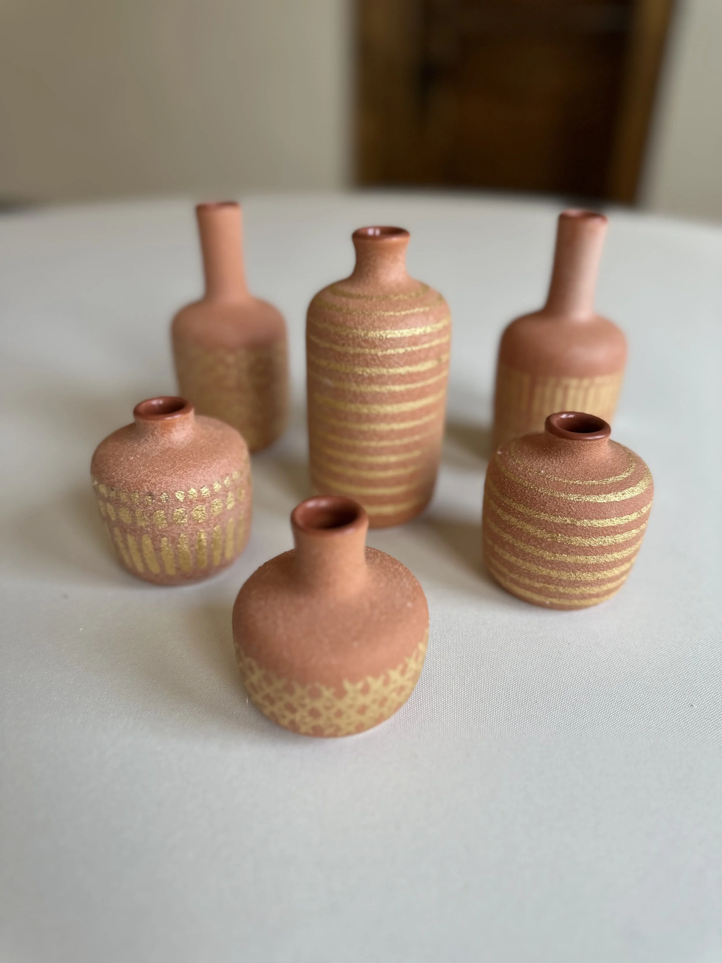 Terra Cotta / Clay Bud Vases Assorted Styles
40 Available