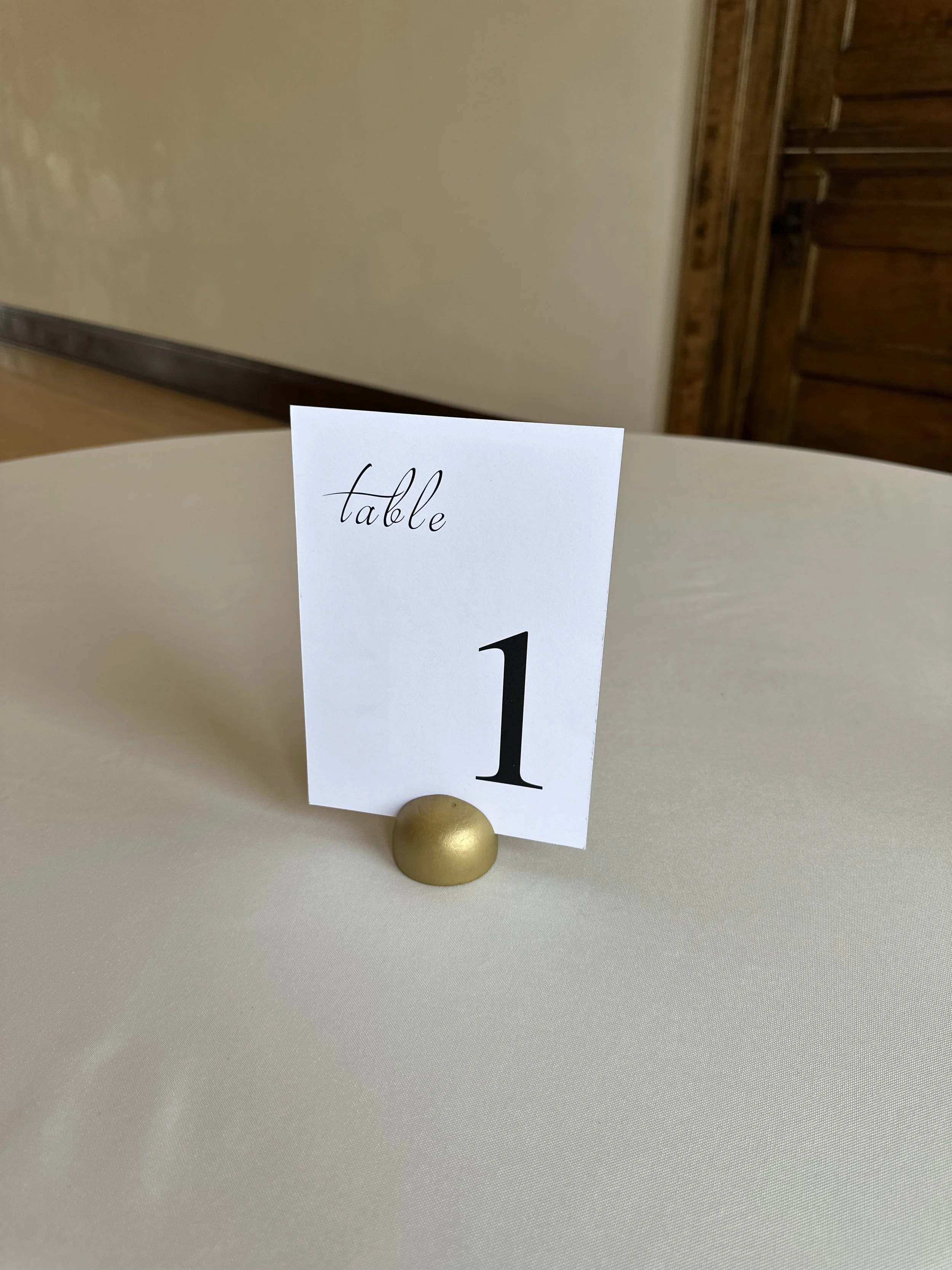White Cardstock Table Numbers
1-16