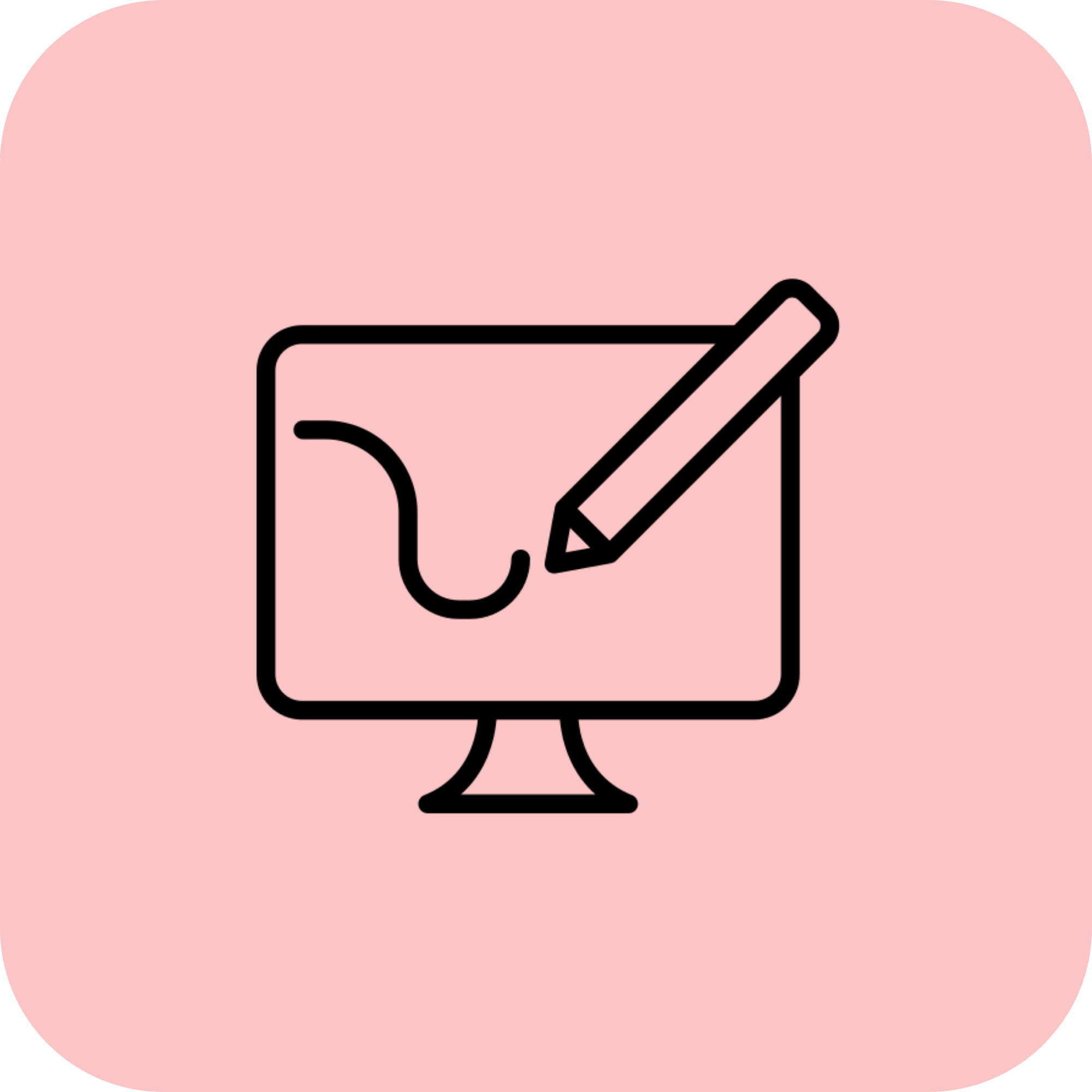 White outline of a rocket ship with flames coming out of the bottom, set against a black background.