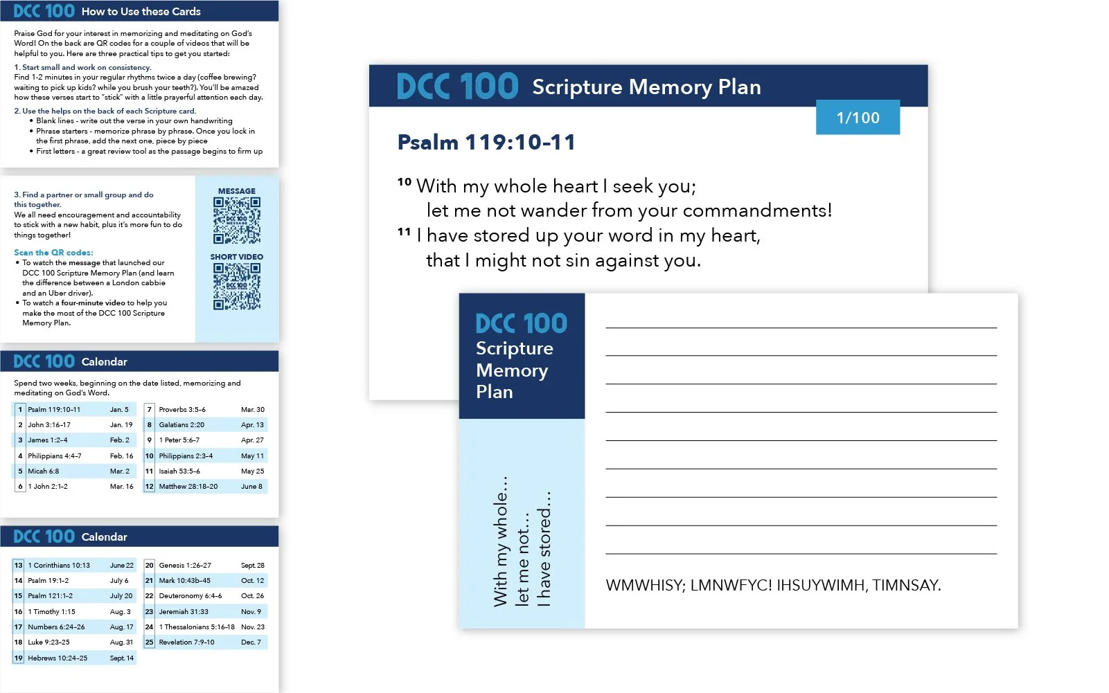 DCC 100 Scripture Memory Plan