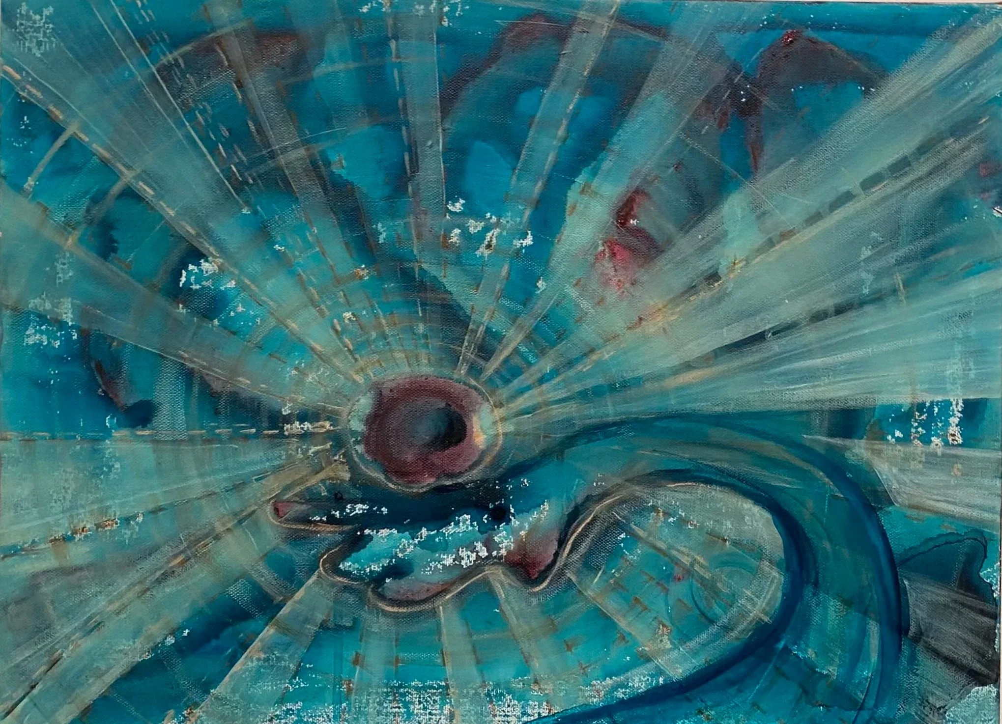 "Hold it in your hand"
20" x 30" Acrylic on Canvas 
2024