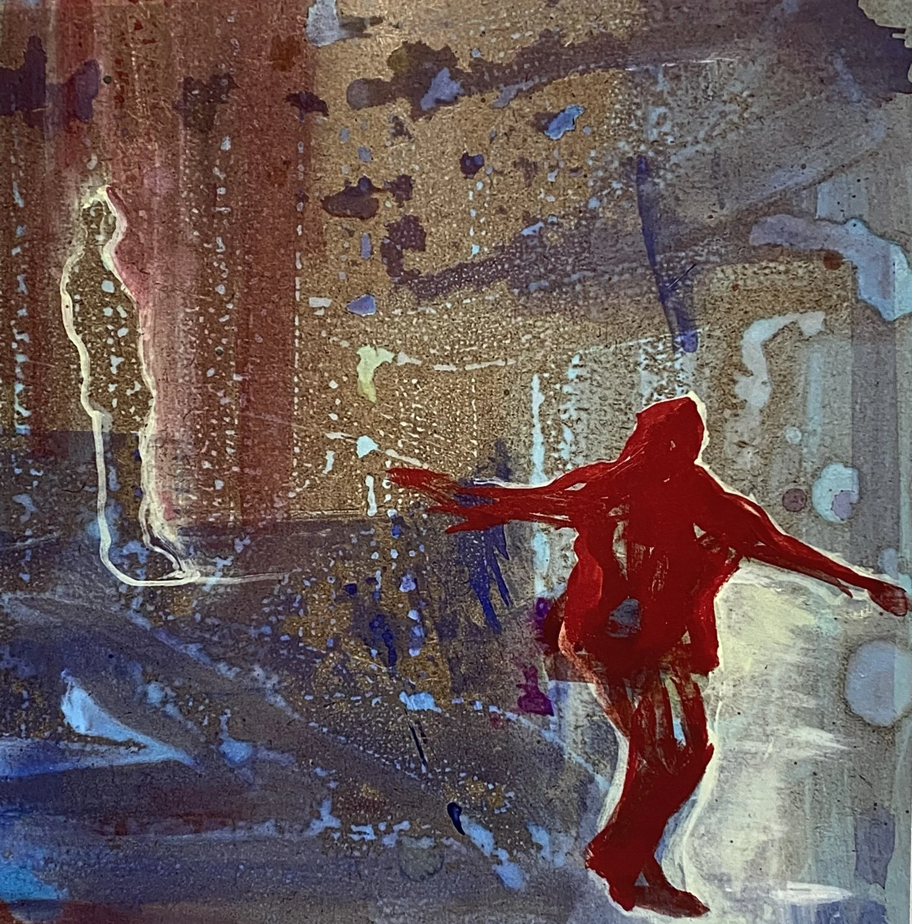 "Dance" 
8" x 8", Acrylic on masonite 
2023