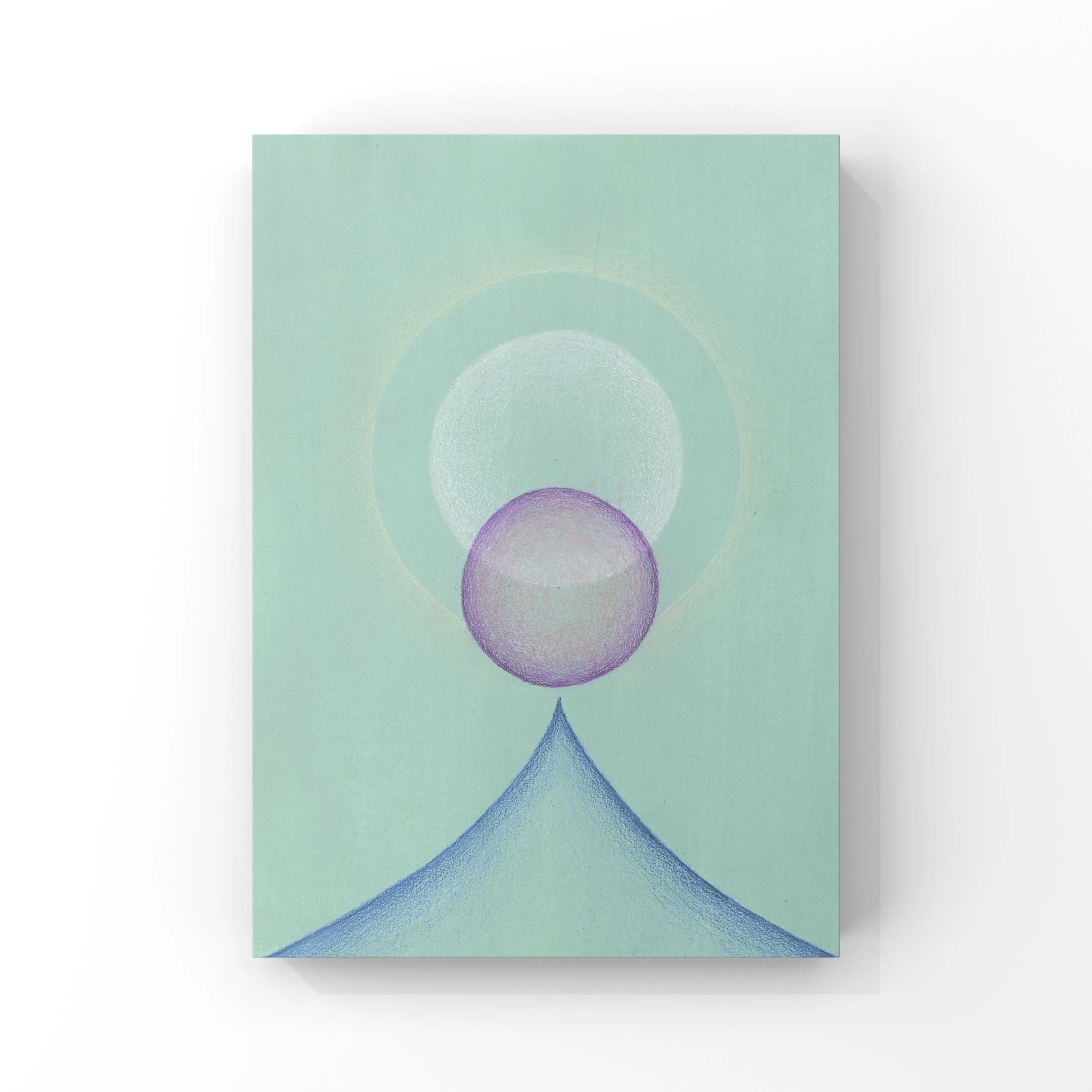 "Not seen, but held 03"
4" x 6" Pencil Crayon on paper 
2024