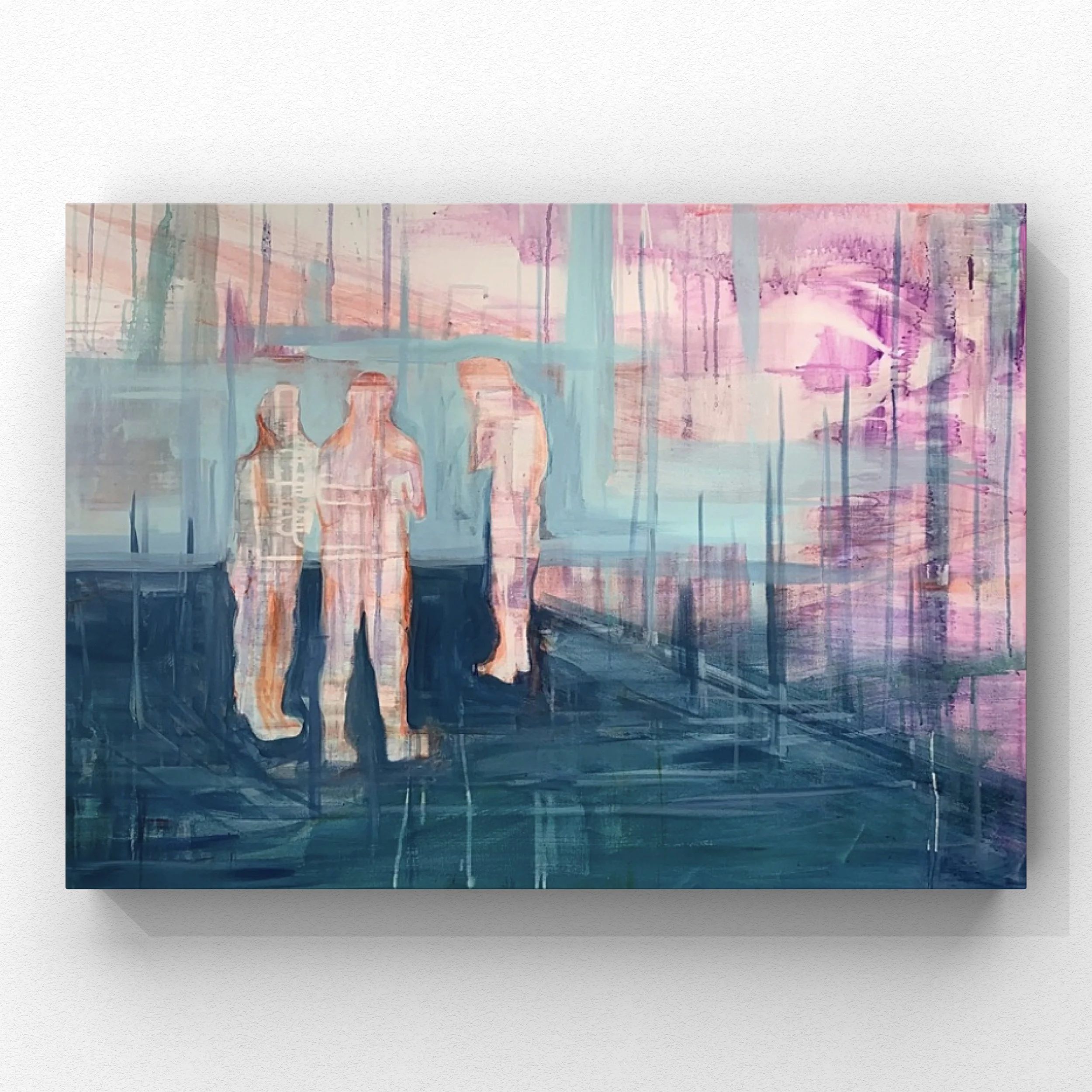 "Wait" 
36"x48" Acrylic on Canvas 
2023