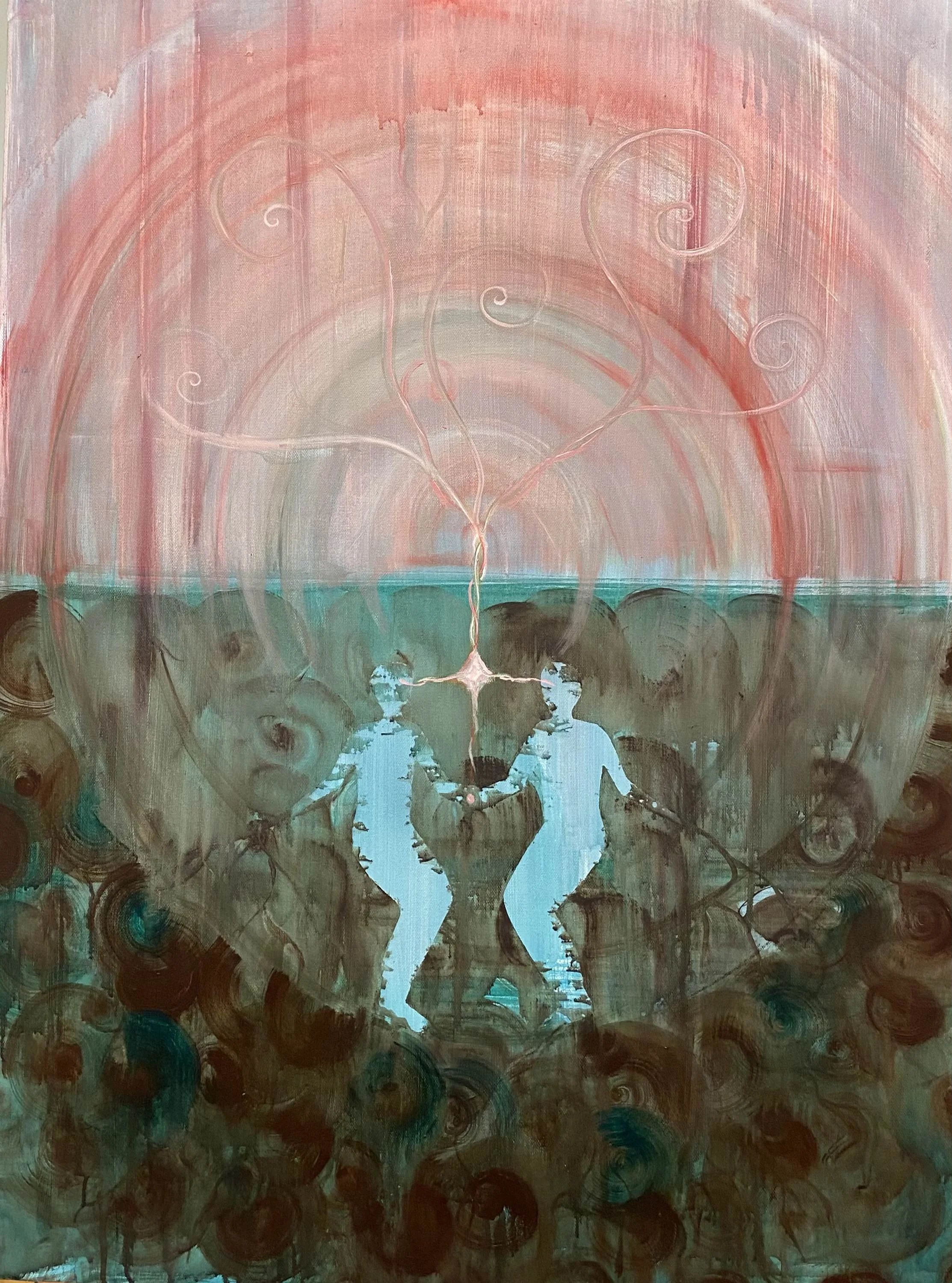 "Between Cycles" 
36"x48" Acrylic on Canvas 
2024