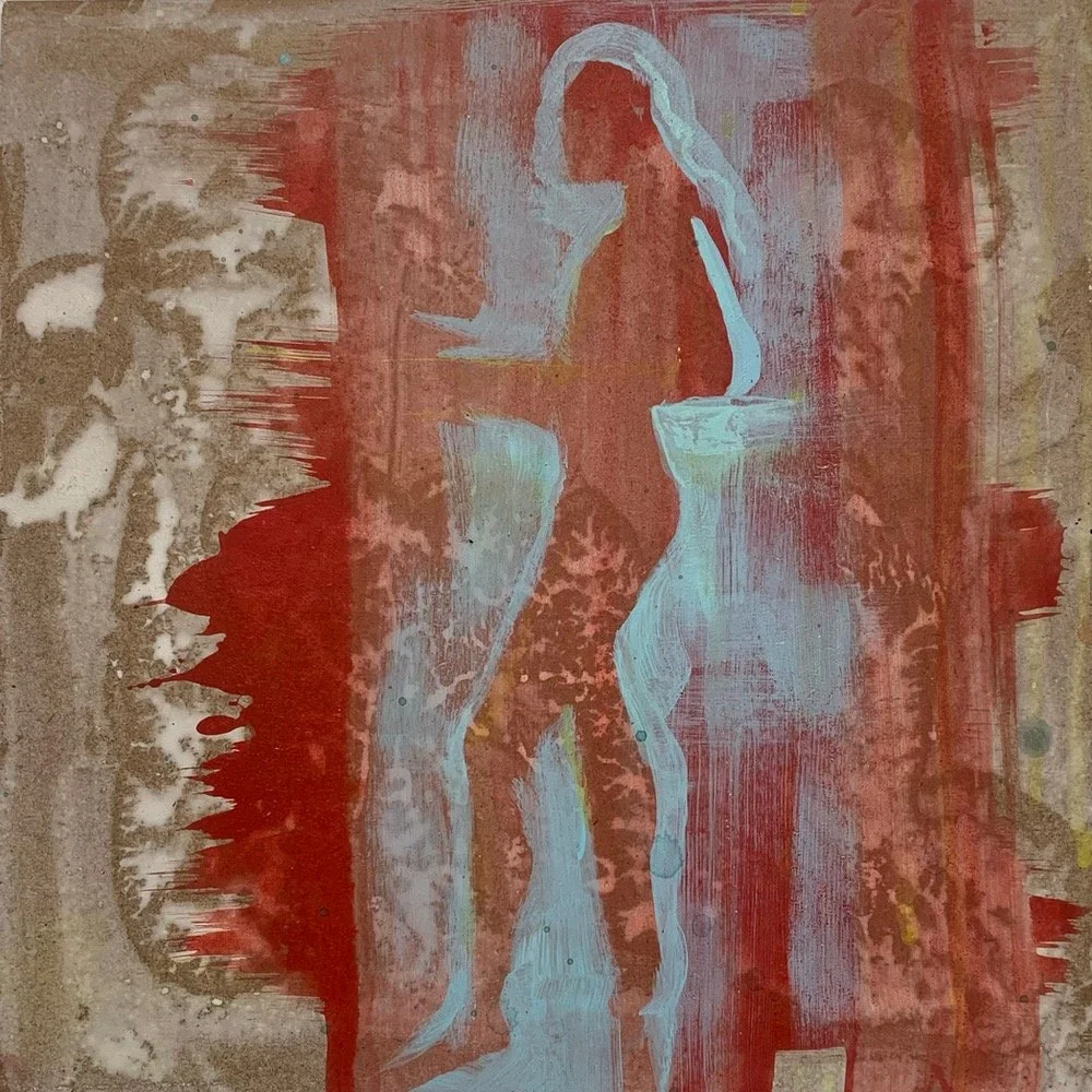 "Stay"
8" x 8", Acrylic on masonite 
2023