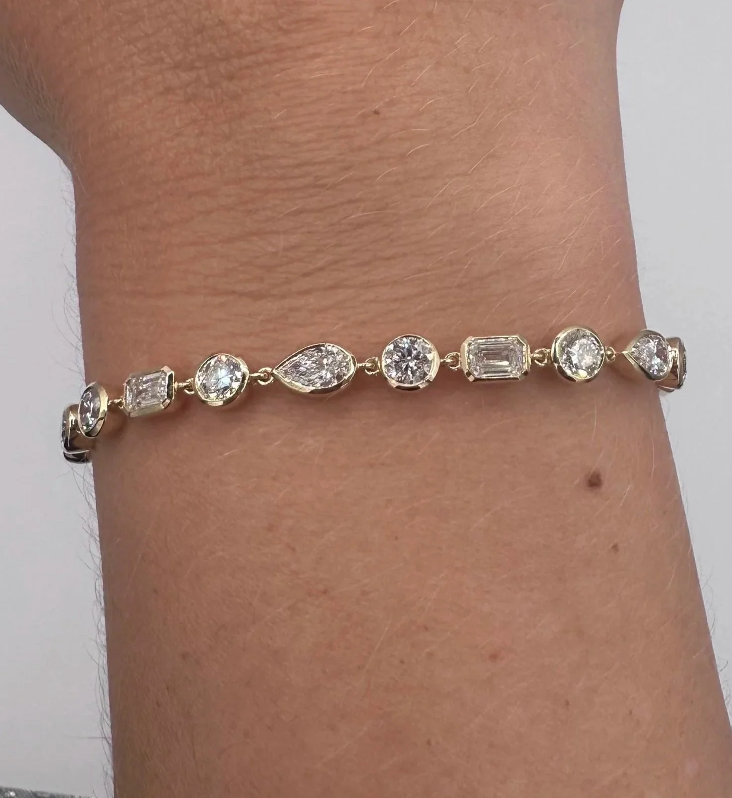 Bezel Multi-Shape Bracelet