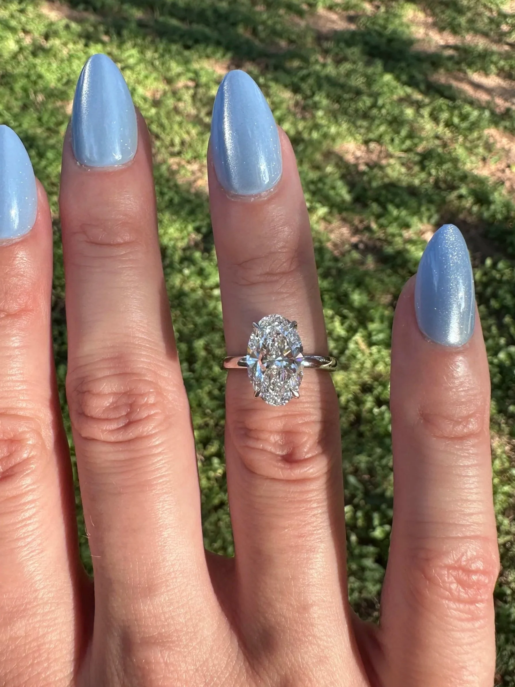 Platinum Oval Ring