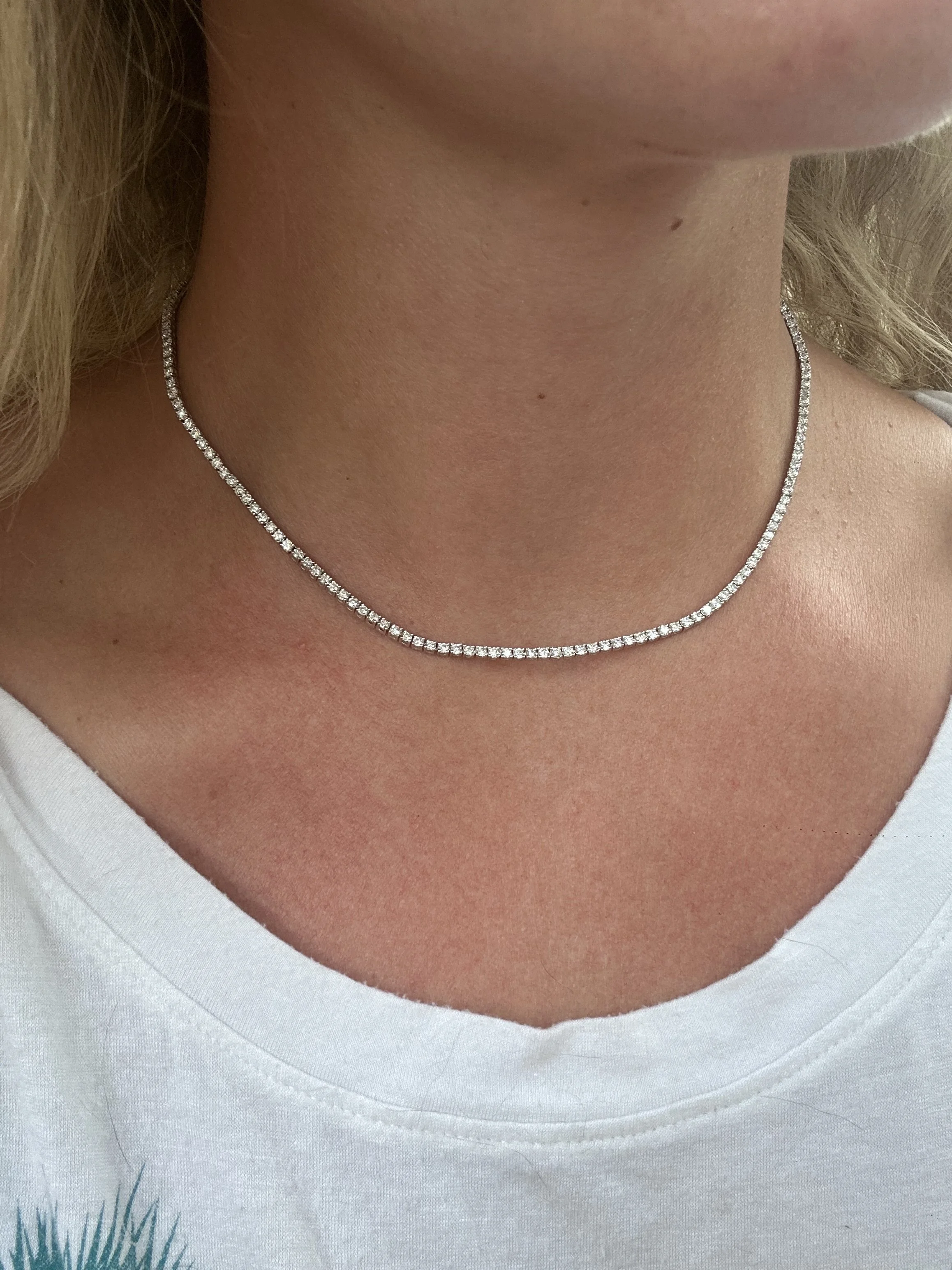 5.75 Carat Tennis Necklace